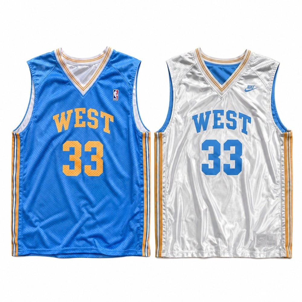 Nike Supreme Court West Jersey Mens Large #33 Reversible Basketball Athlete